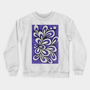 Beautiful purple leaves free hand drawing Crewneck Sweatshirt